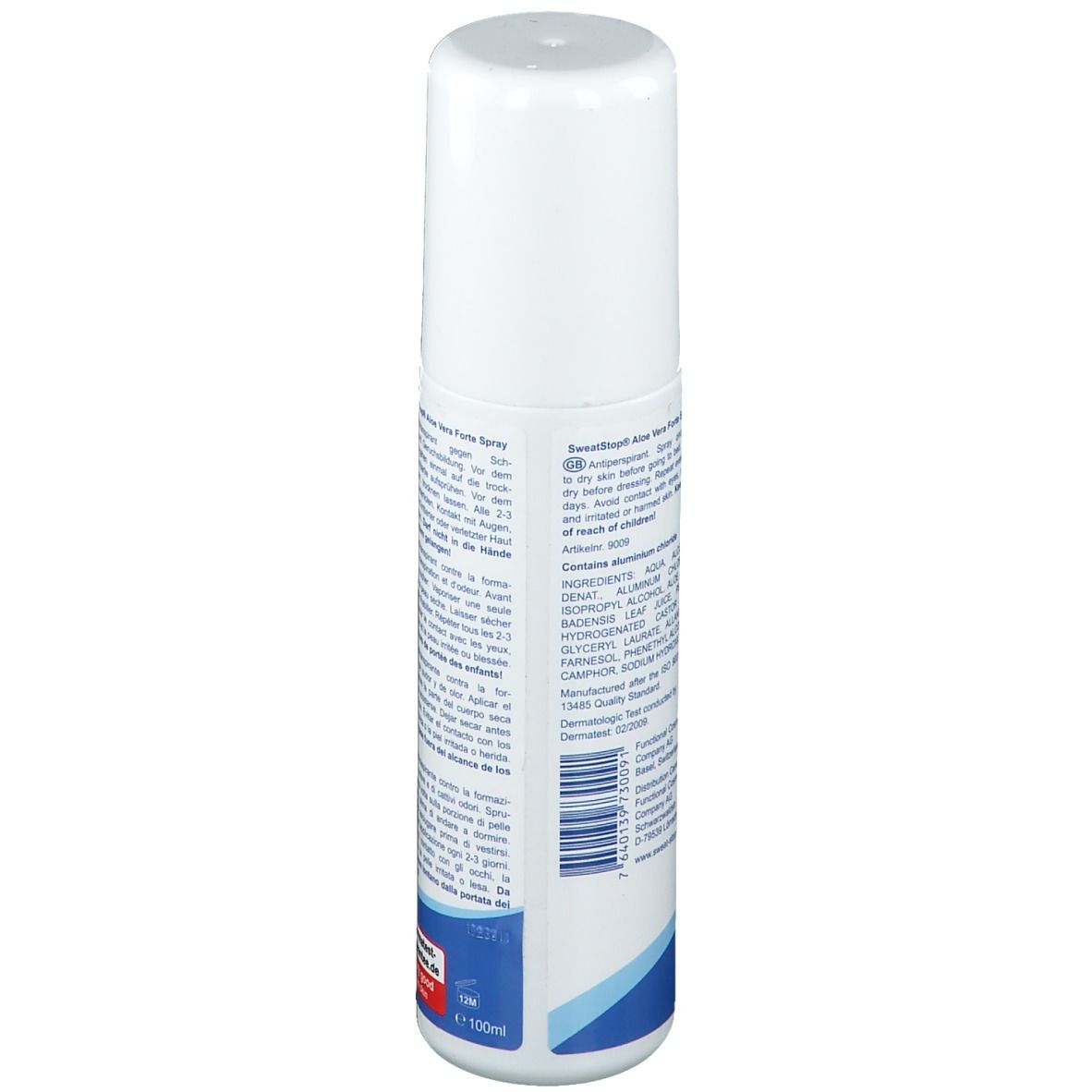SweatStop® Aloe Vera Forte Spray antitranspirant