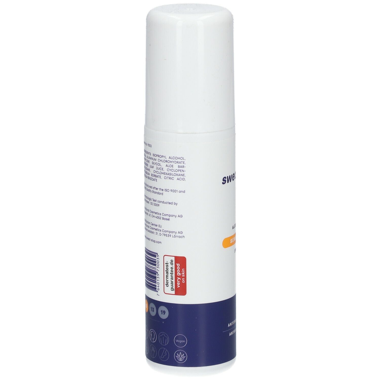 SweatStop® Aloe Vera Sensitive Spray antitranspirant