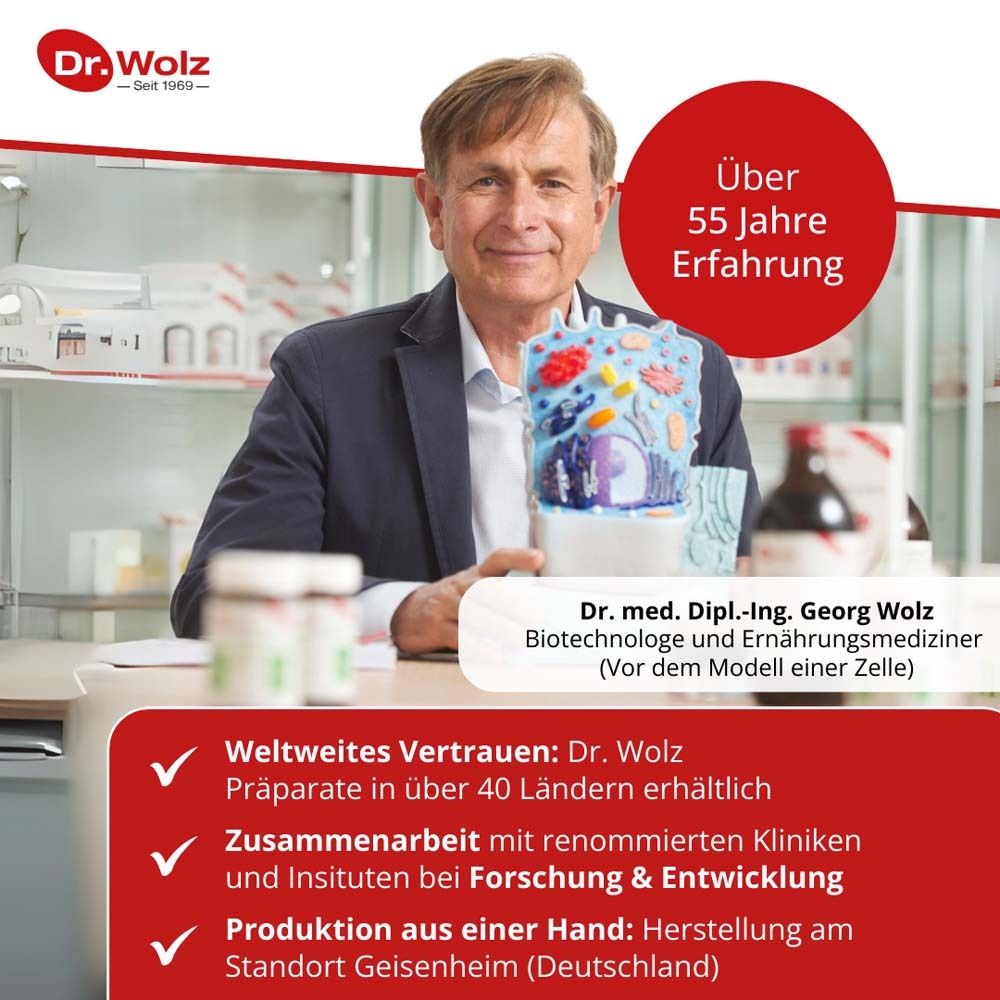 Dr. Wolz Sanuzella ZYM sportsline- Zellschutz4 & Regeneration1 - Unterstützung des Immunsystems2 & Trainings - Sportler Nahrungsergänzung