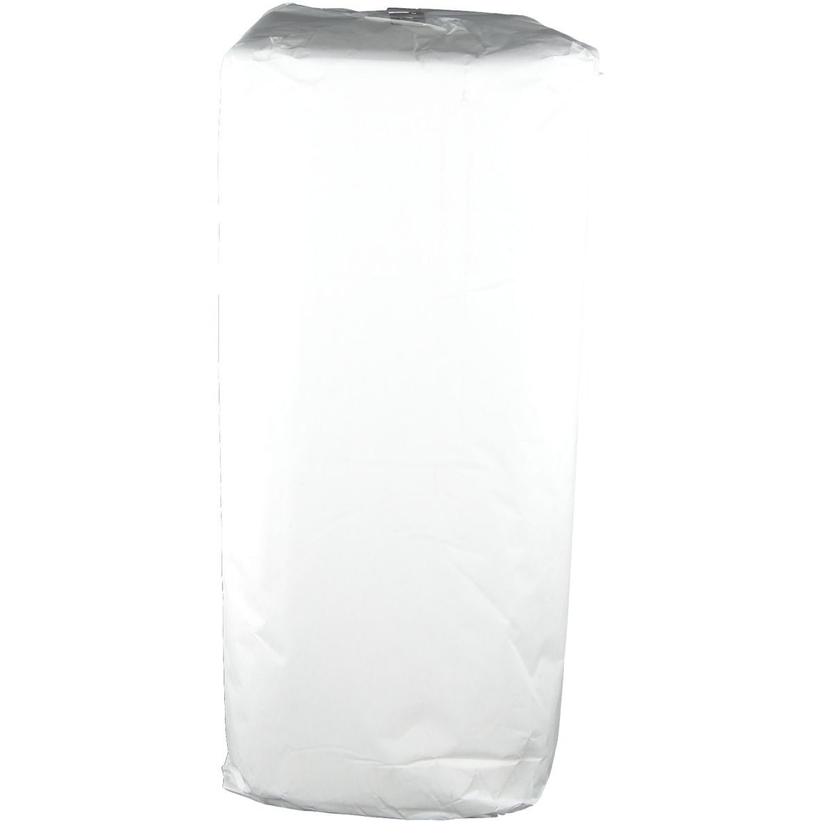 Emballage blanc rectangulaire. Aucun autre détail visible.