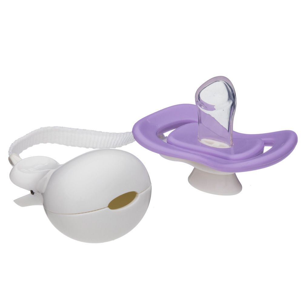 iiamo® string & peace Schnuller-Set mit Silikon-Schnuller 0 - 6 Monate lila