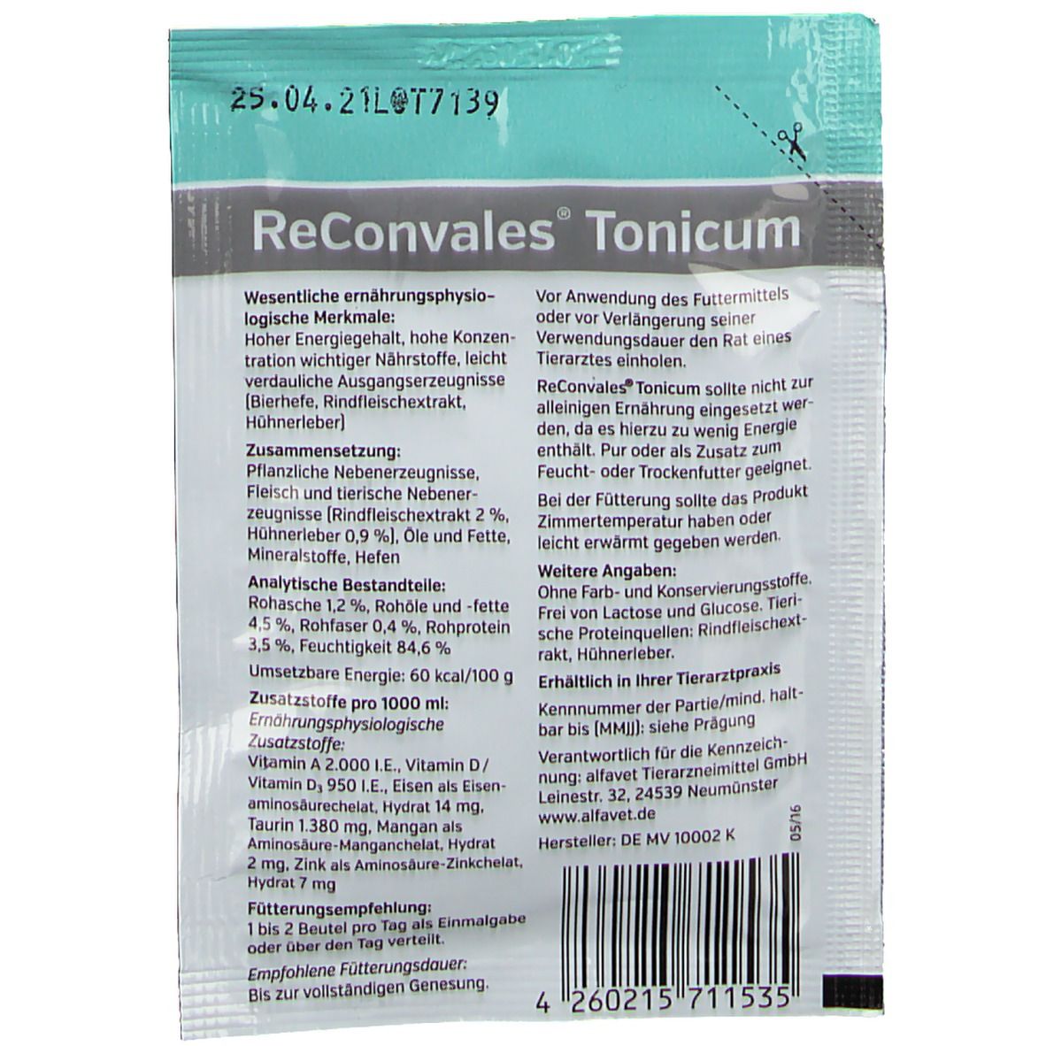 ReConvales® Tonicum pour chats