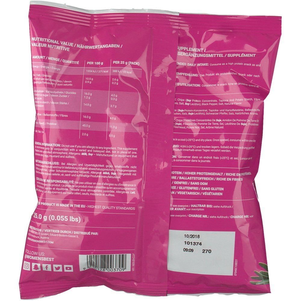 Women`s Best  - Protein Chips/Crisps - Salt & Pepper