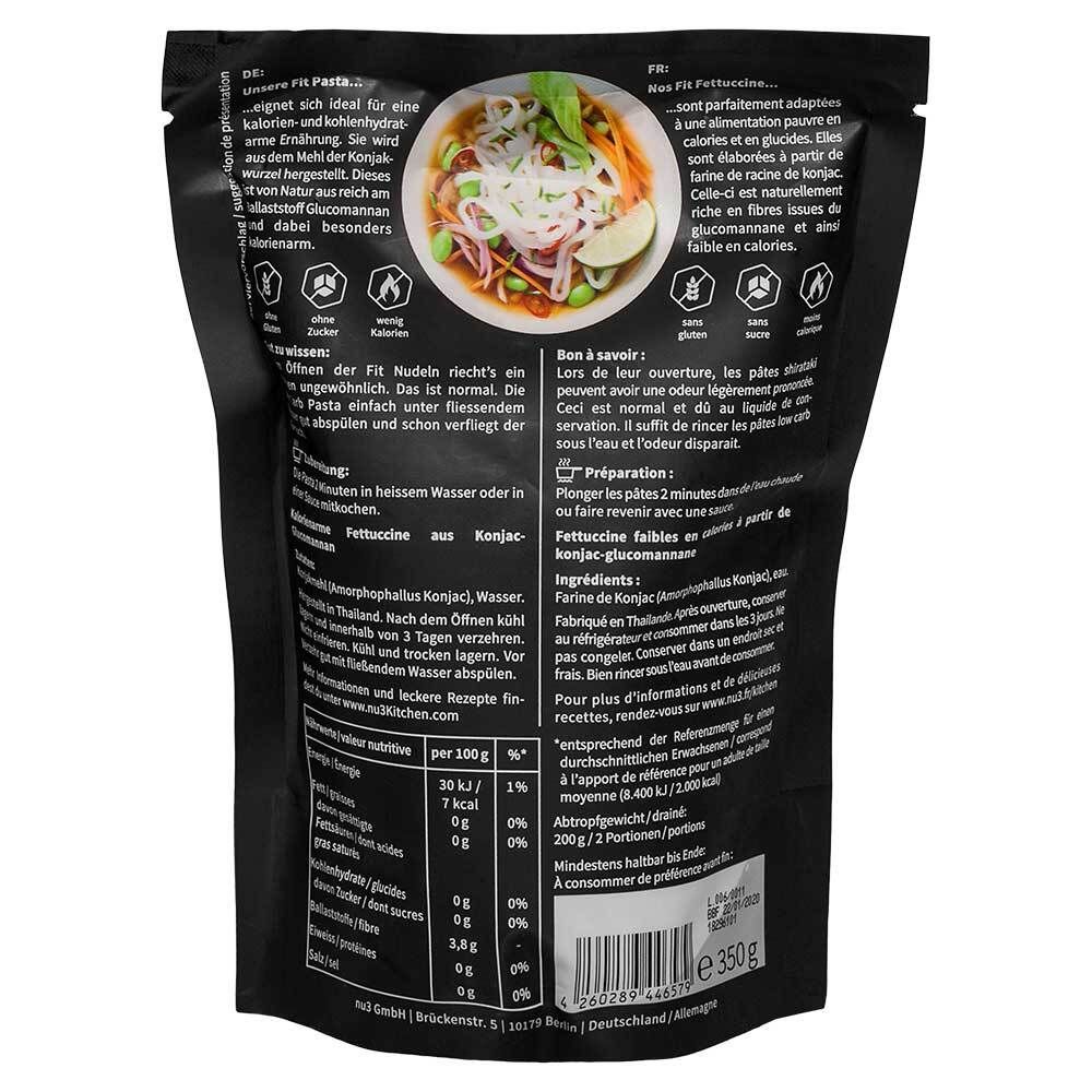 nu3 Smart Low Carb Fettuccine nouilles de Konjac