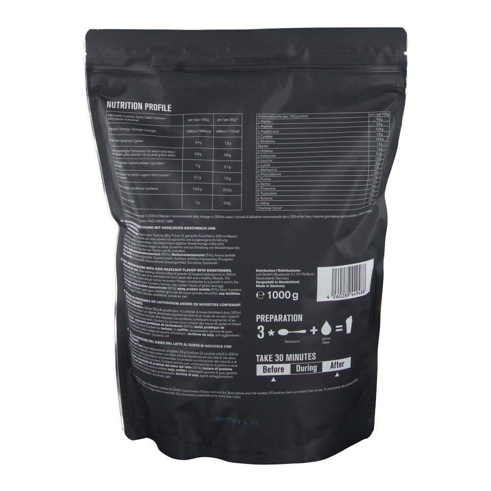 nu3 Performance Whey, Haselnuss – Proteinpulver