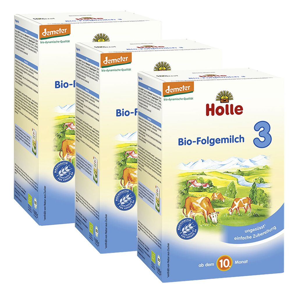 Holle Lait de suite 3ème âge Bio (Lot de 3)