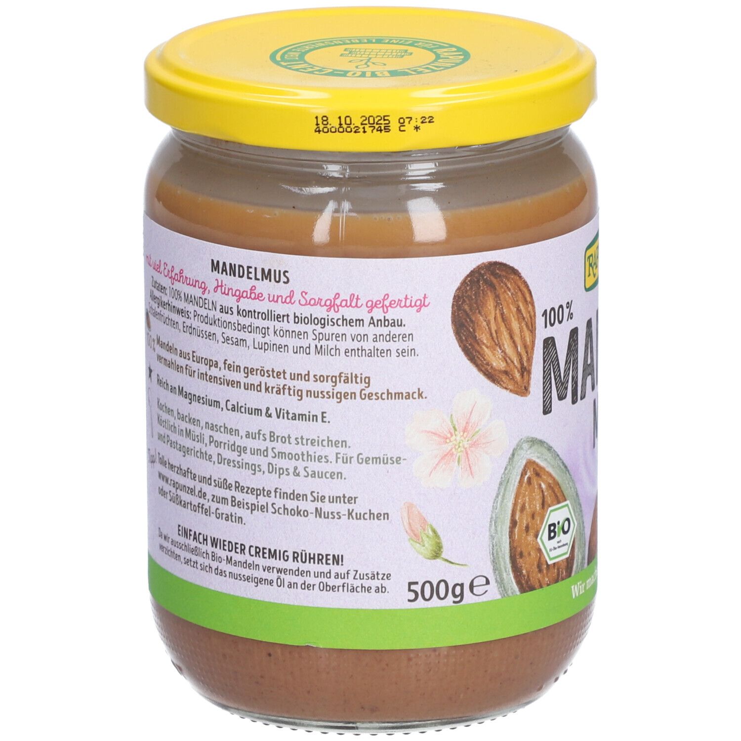 RAPUNZEL Bio Pâte d'amandes