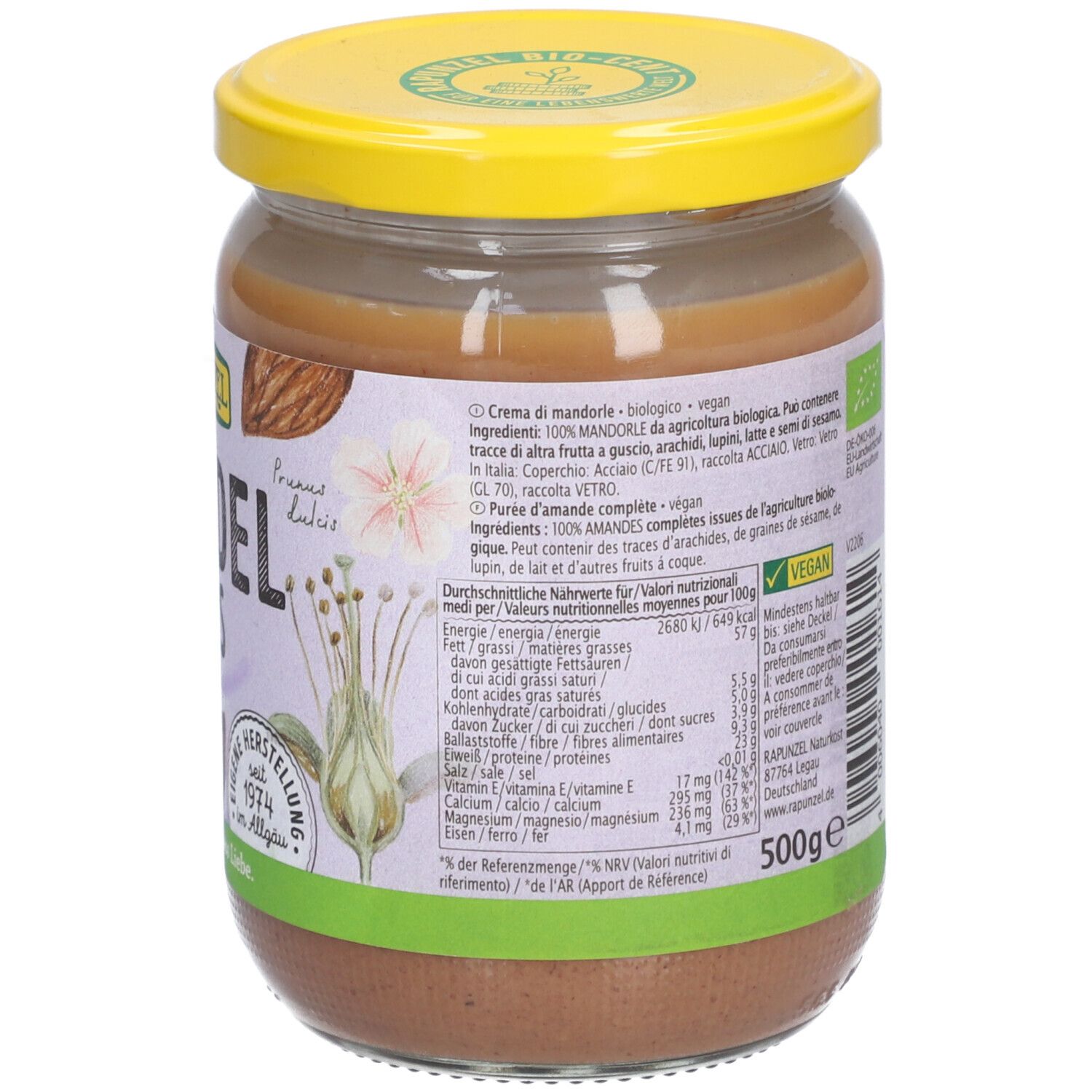 RAPUNZEL Bio Pâte d'amandes