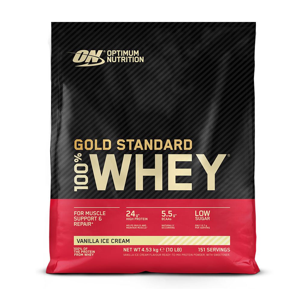 Optimum Nutrition 100 % Whey Gold Standard, Vanilla Ice Cream, Poudre