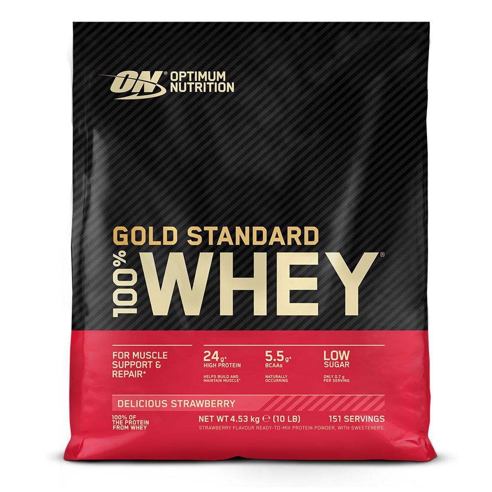 Optimum Nutrition 100 % Whey Gold Standard, Fraise, Poudre