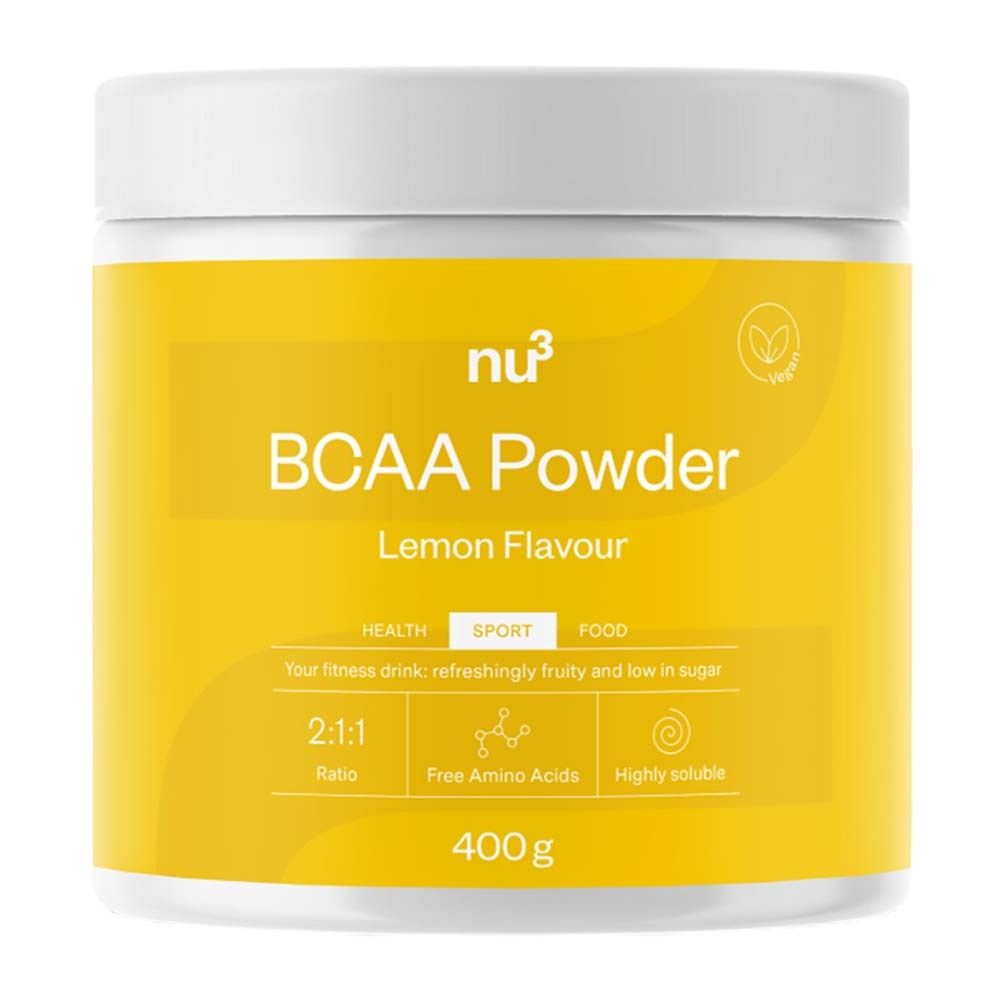 nu3 BCAA Powder, lemon