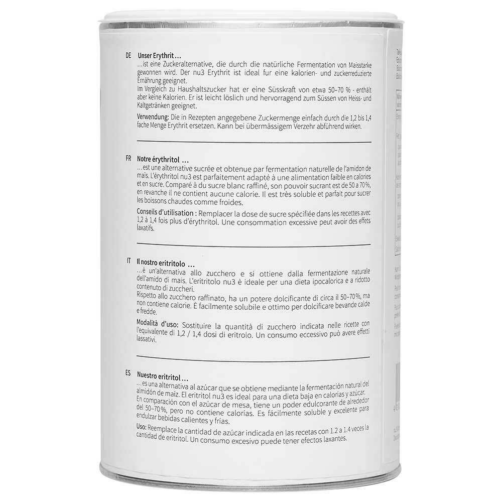 nu3 Érythritol, Substitut de sucre