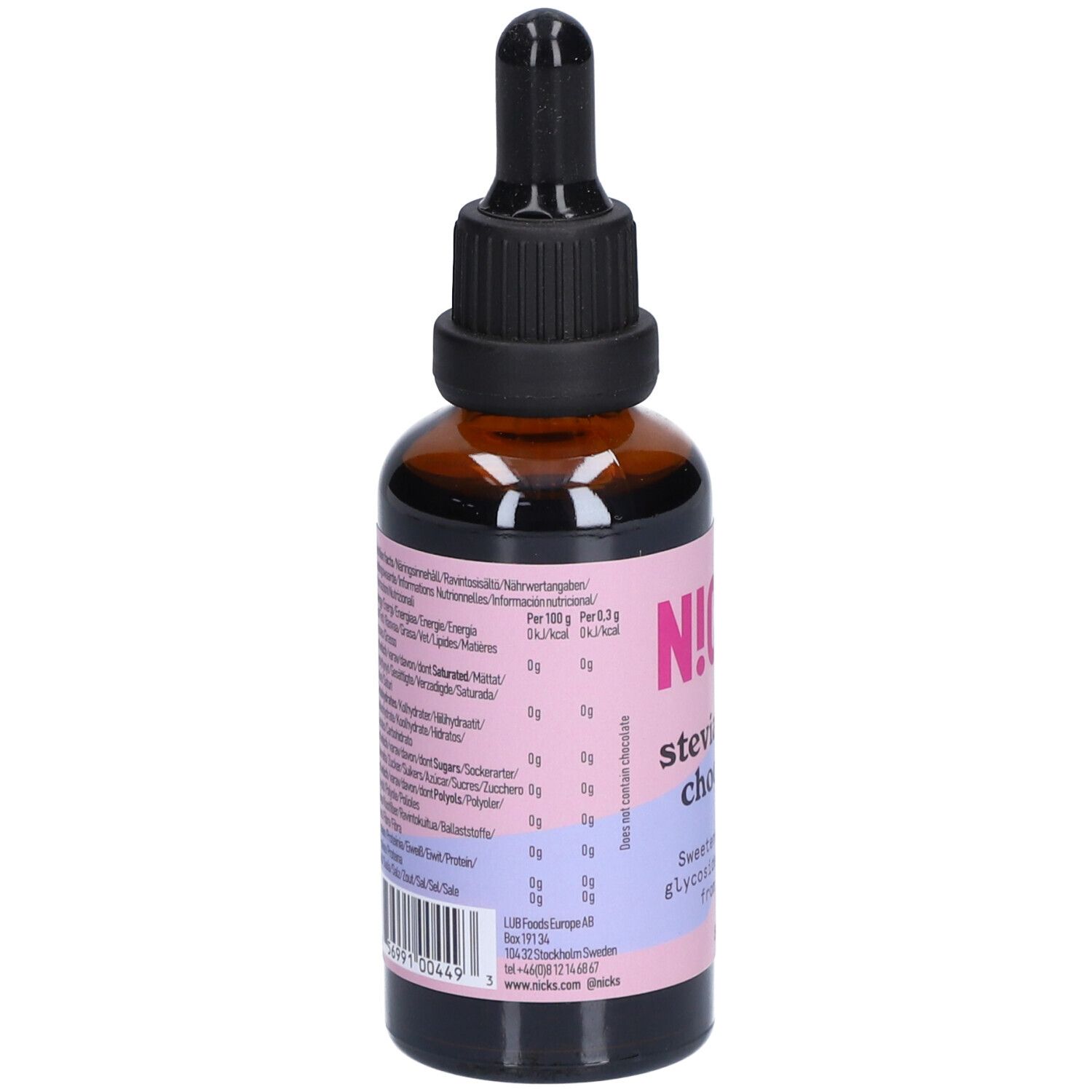 NICK'S Stevia Tropfen, Schokolade