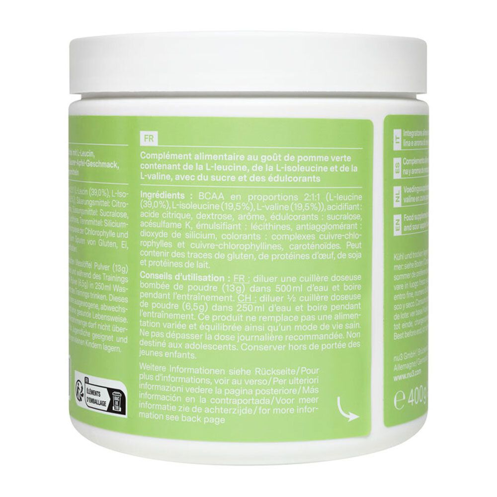 nu3 BCAA Poudre, Fresh Apple