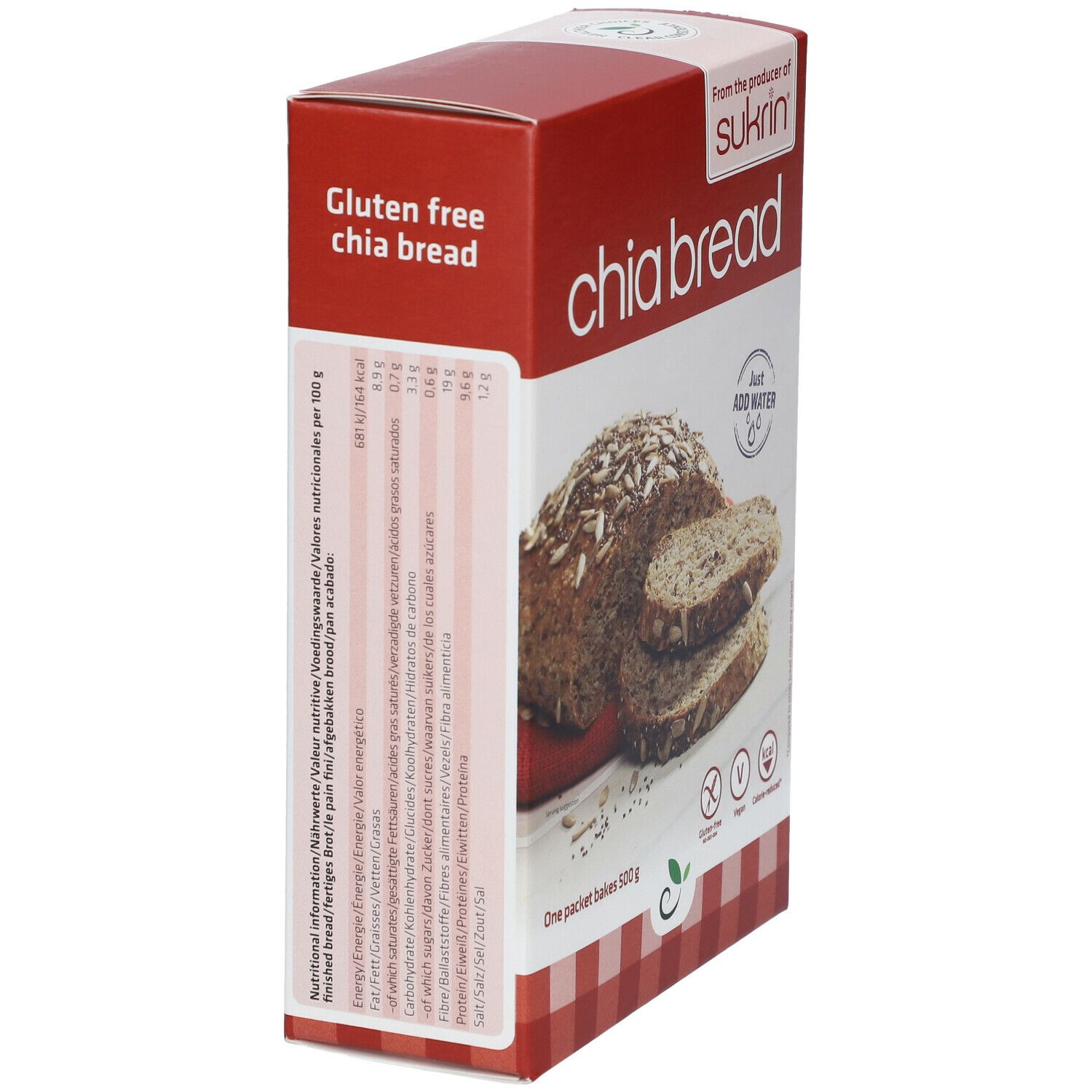 Sukrin Brotmix, Chia und Hanf