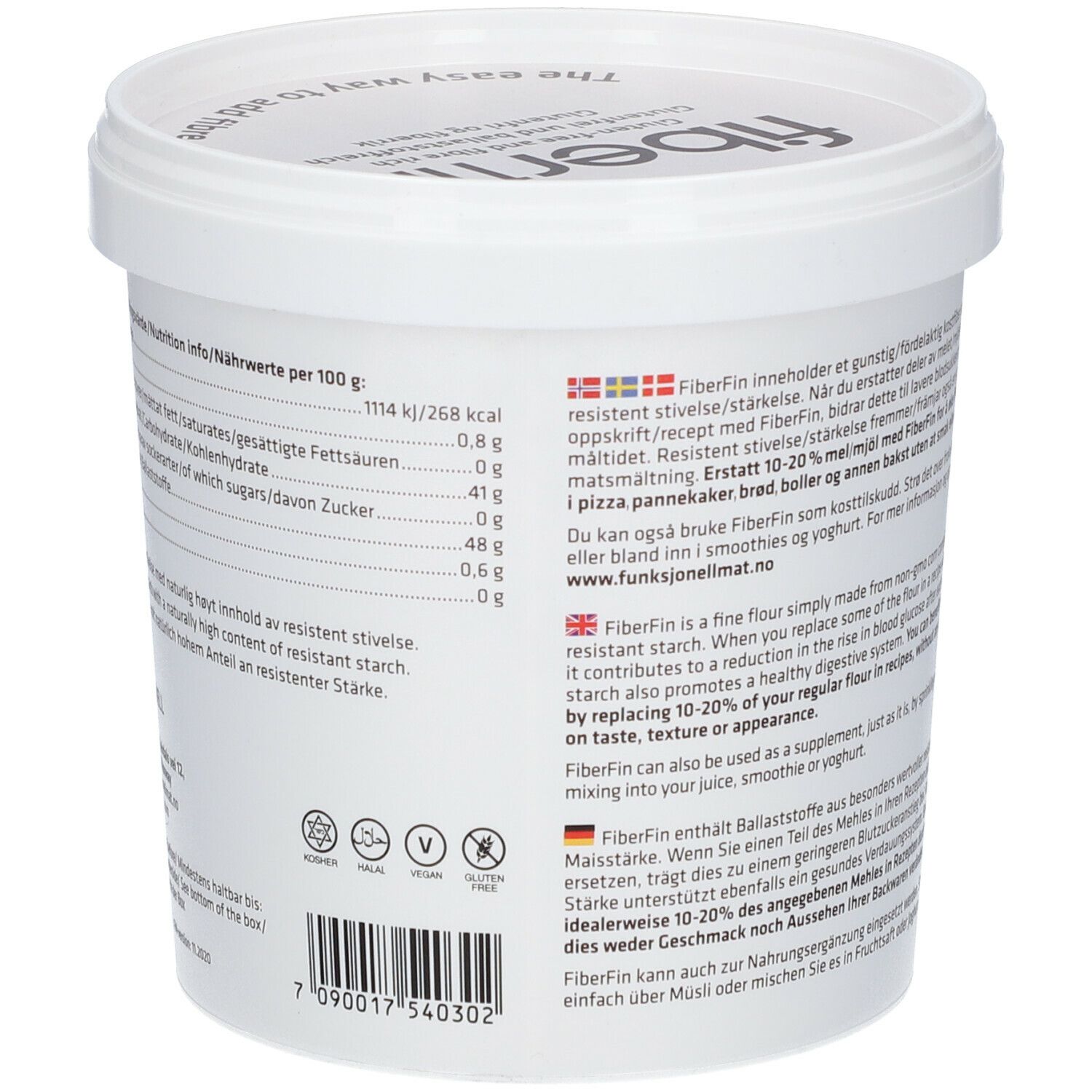 Sukrin FiberFin, Maisstärke
