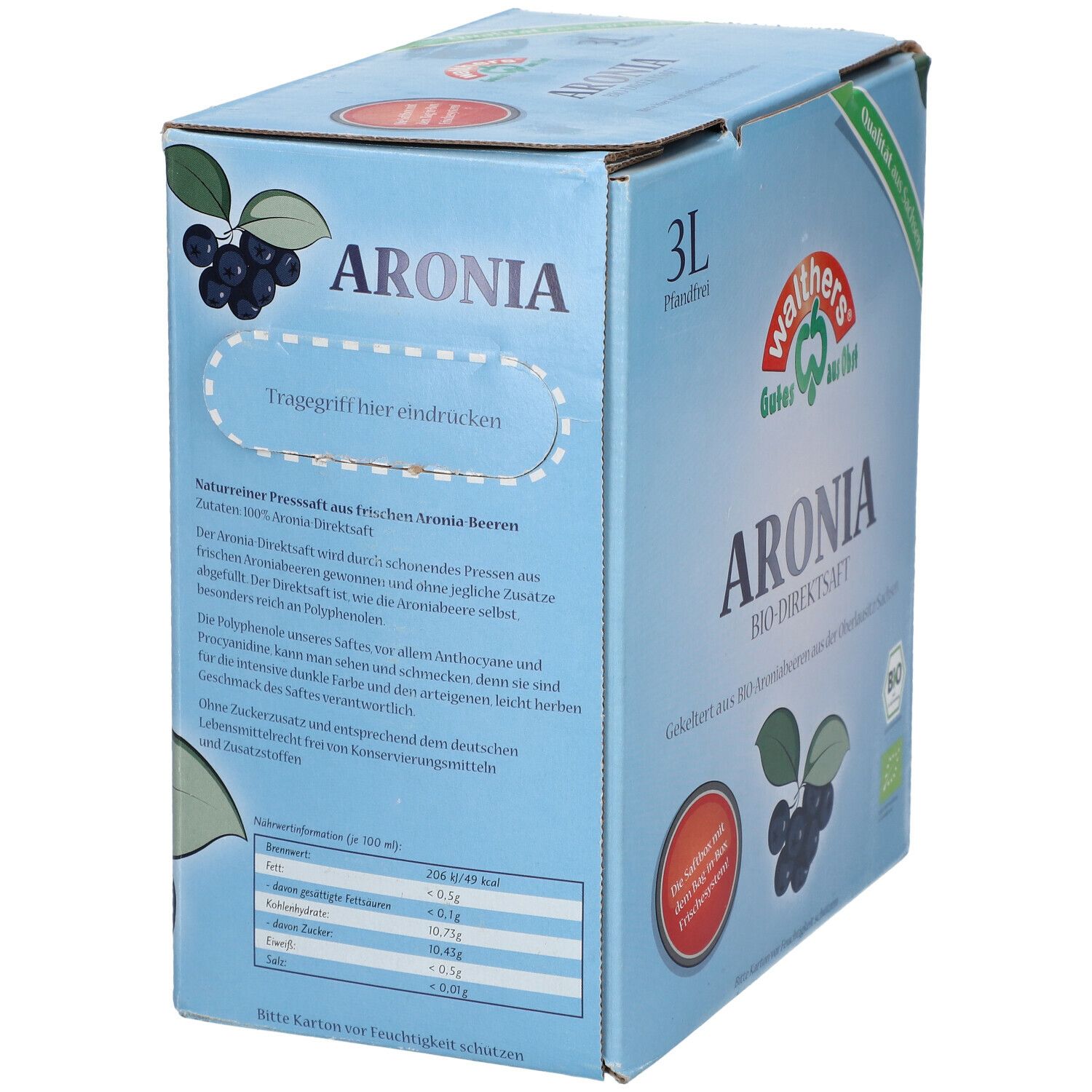 walthers® Jus direct d'aronia biologique