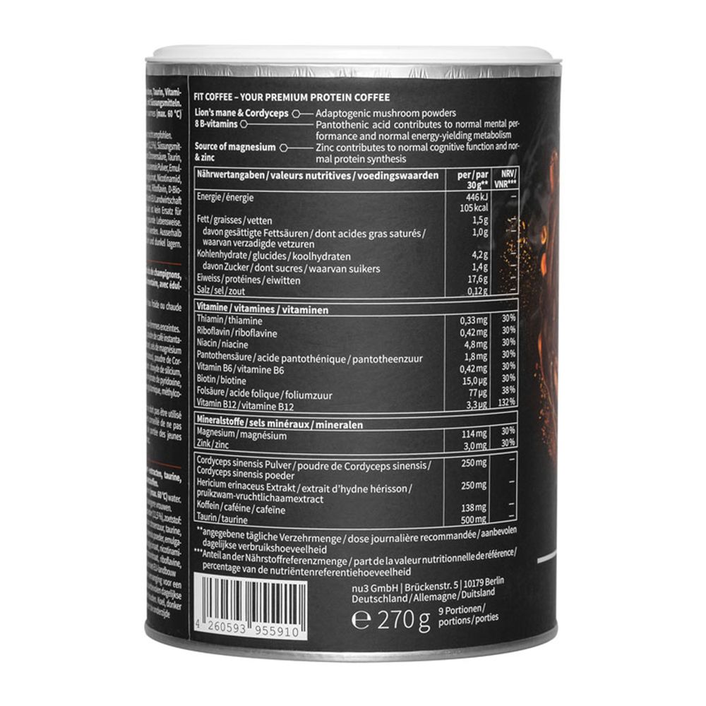 Nu3 Fit Café Protéiné