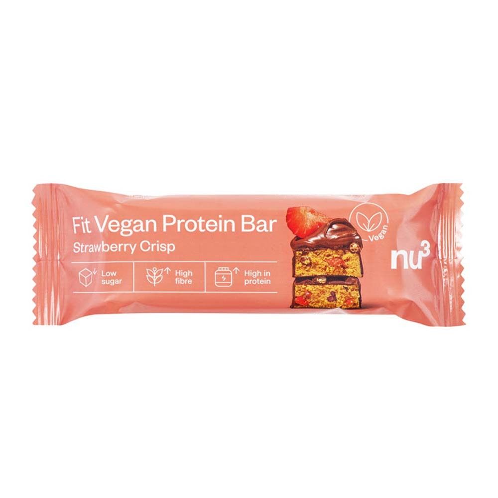 nu3 Fit Vegan Protein Bar Strawberry Crisp