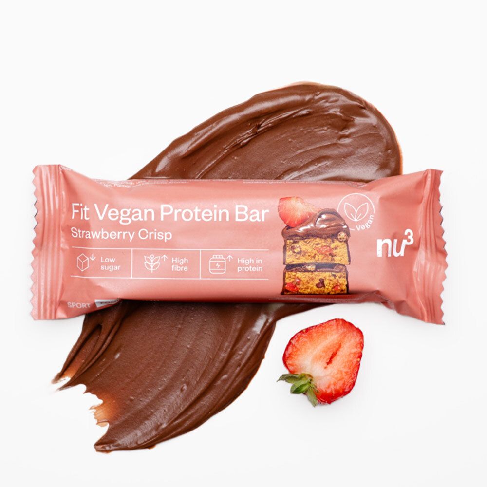 nu3 Fit Vegan Protein Bar Strawberry Crisp