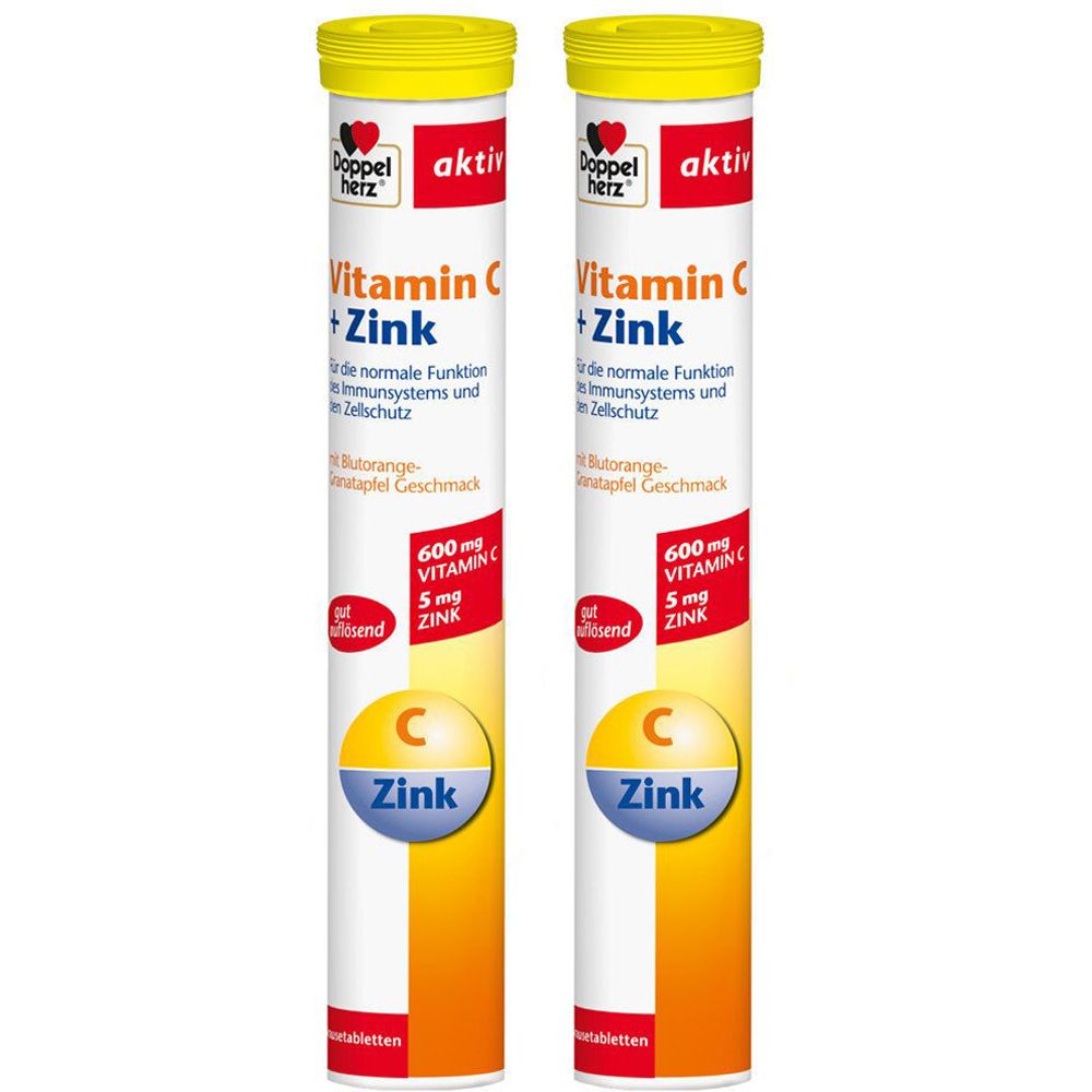 Doppelherz® aktiv vitamine C + zinc comprimés effervescents