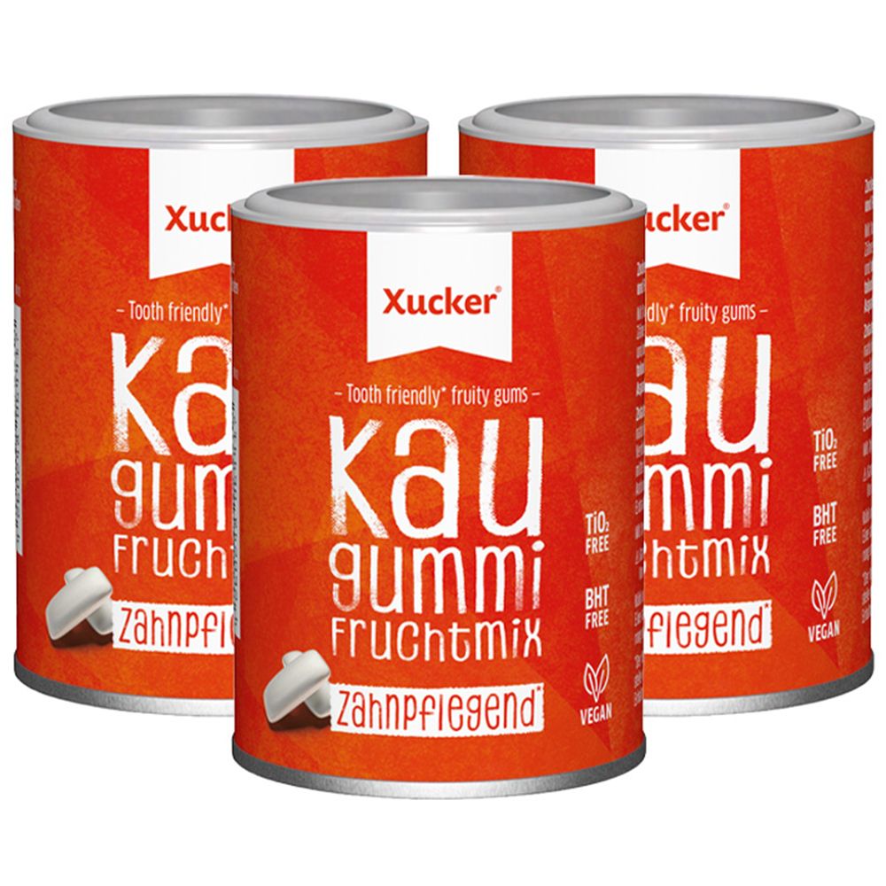 Xucker® FRUITMIX Chewing-gum pour soins dentaires