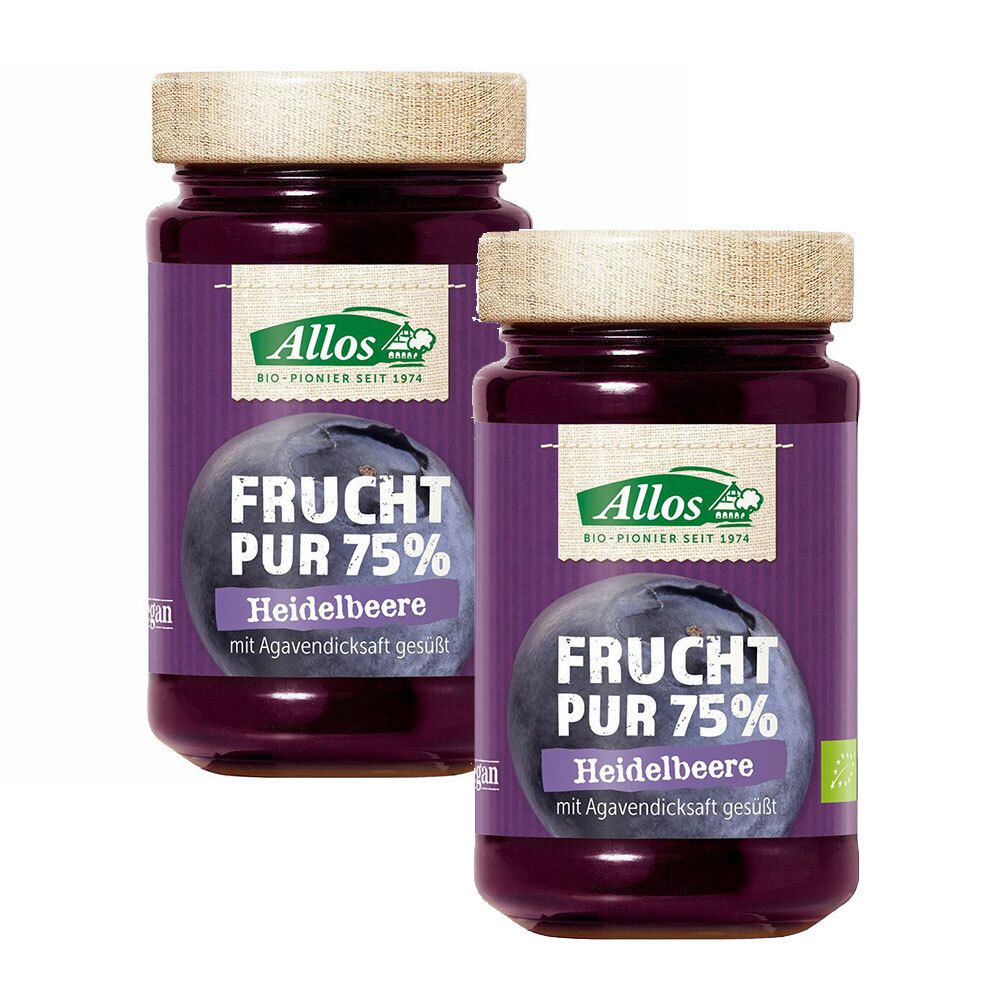 Allos Organic Pure Fruit 75 % Blueberry