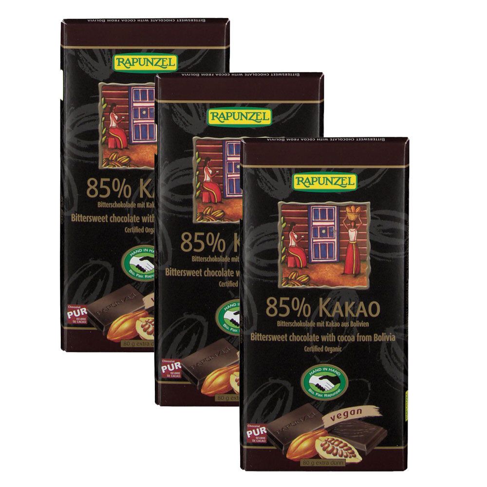 RAPUNZEL Chocolat noir biologique à 85% de cacao