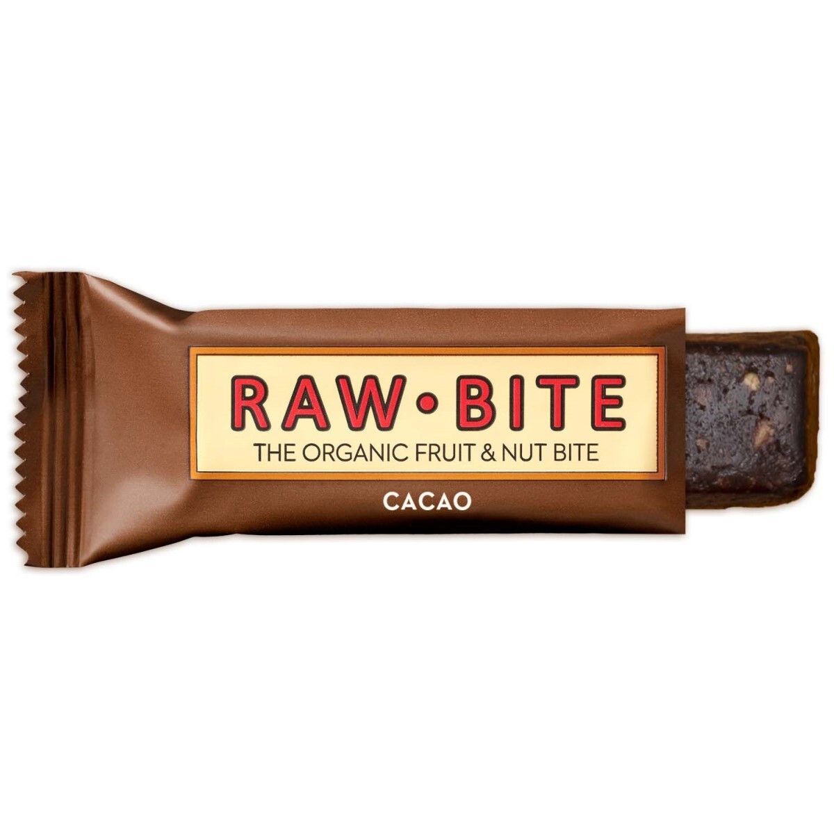 RAWBITE barre aux fruits & et aux noix avec cacao