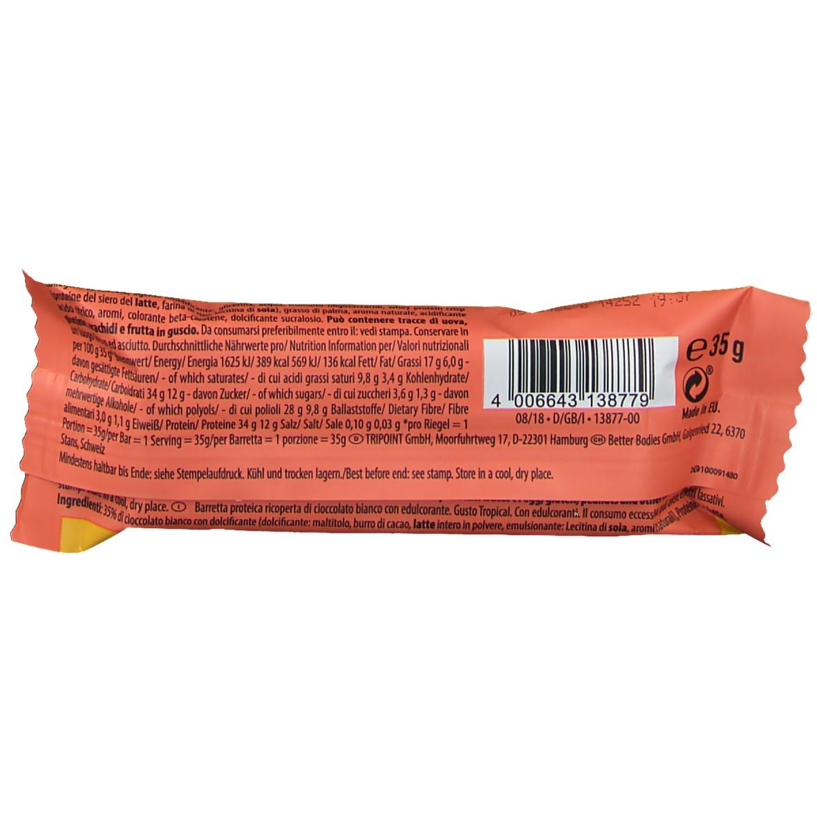 Multipower Protein Delight, chocolat blanc tropical