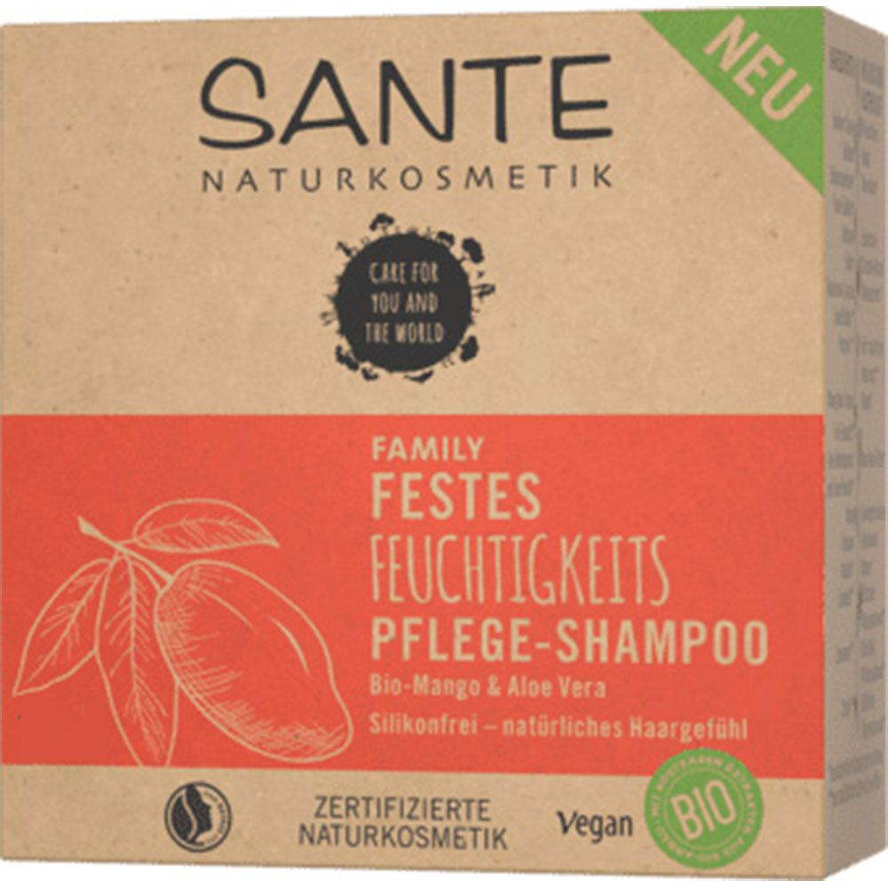 SANTE Naturkosmetik Shampoing de soin hydratant ferme Mangue biologique & Aloe Vera