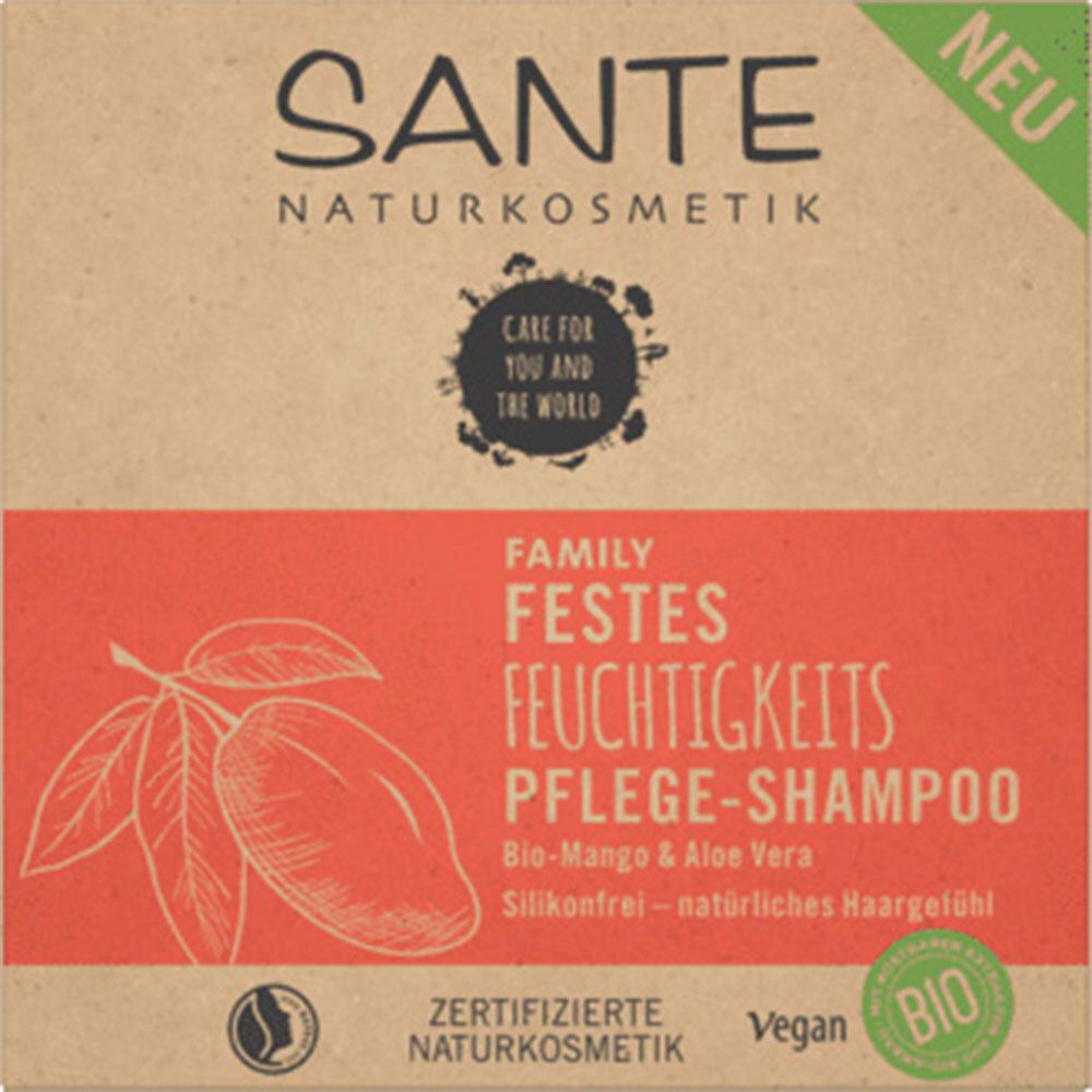 SANTE Naturkosmetik Shampoing de soin hydratant ferme Mangue biologique & Aloe Vera