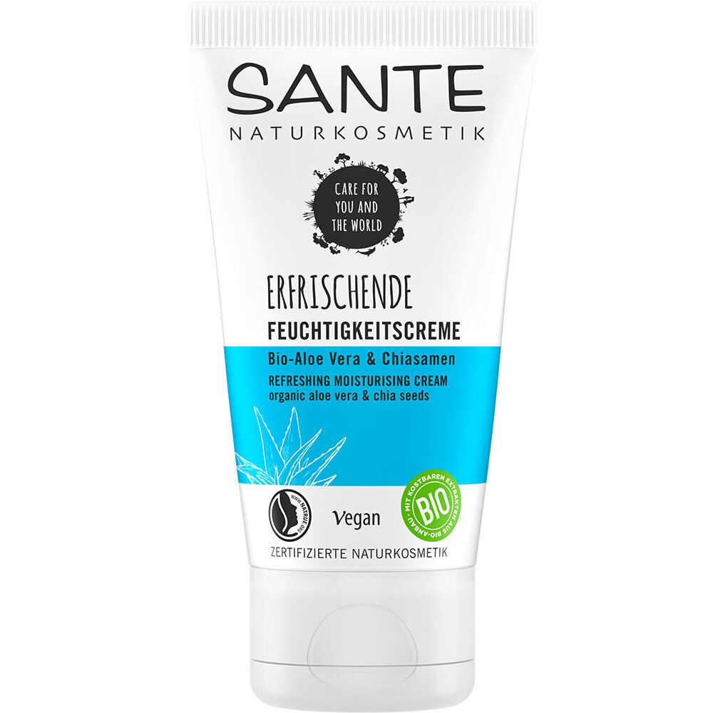 SANTE Naturkosmetik Crème hydratante rafraîchissante Aloe Vera bio & graines de chia