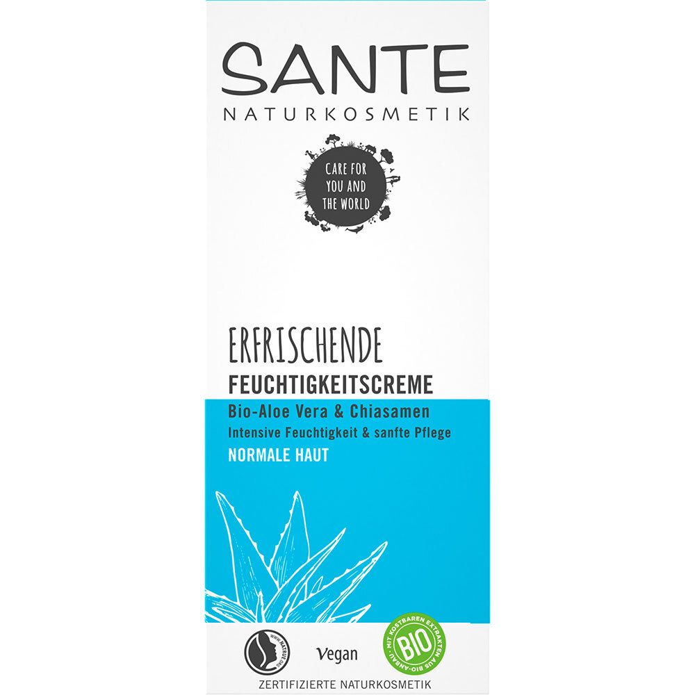 SANTE Naturkosmetik Crème hydratante rafraîchissante Aloe Vera bio & graines de chia