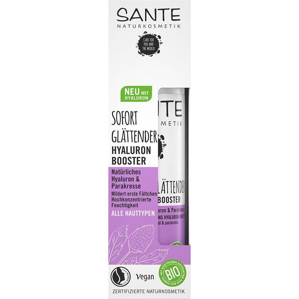 SANTE Naturkosmetik Sofort Glättebder Hyauron Booster Natürliches Hyaluron & Parakresse