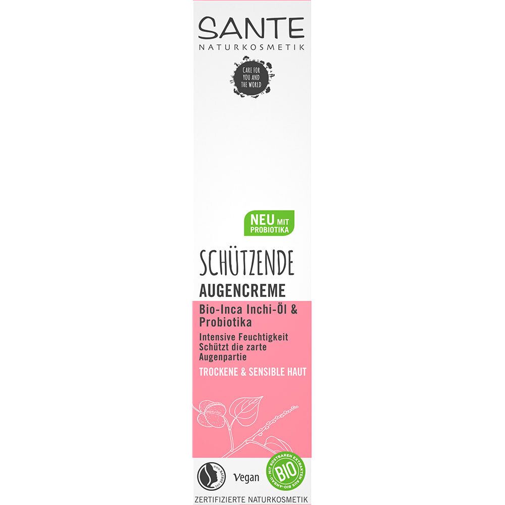 SANTE Naturkosmetik Crème protectrice pour les yeux Huile d'Inca Inichi bio & probiotiques