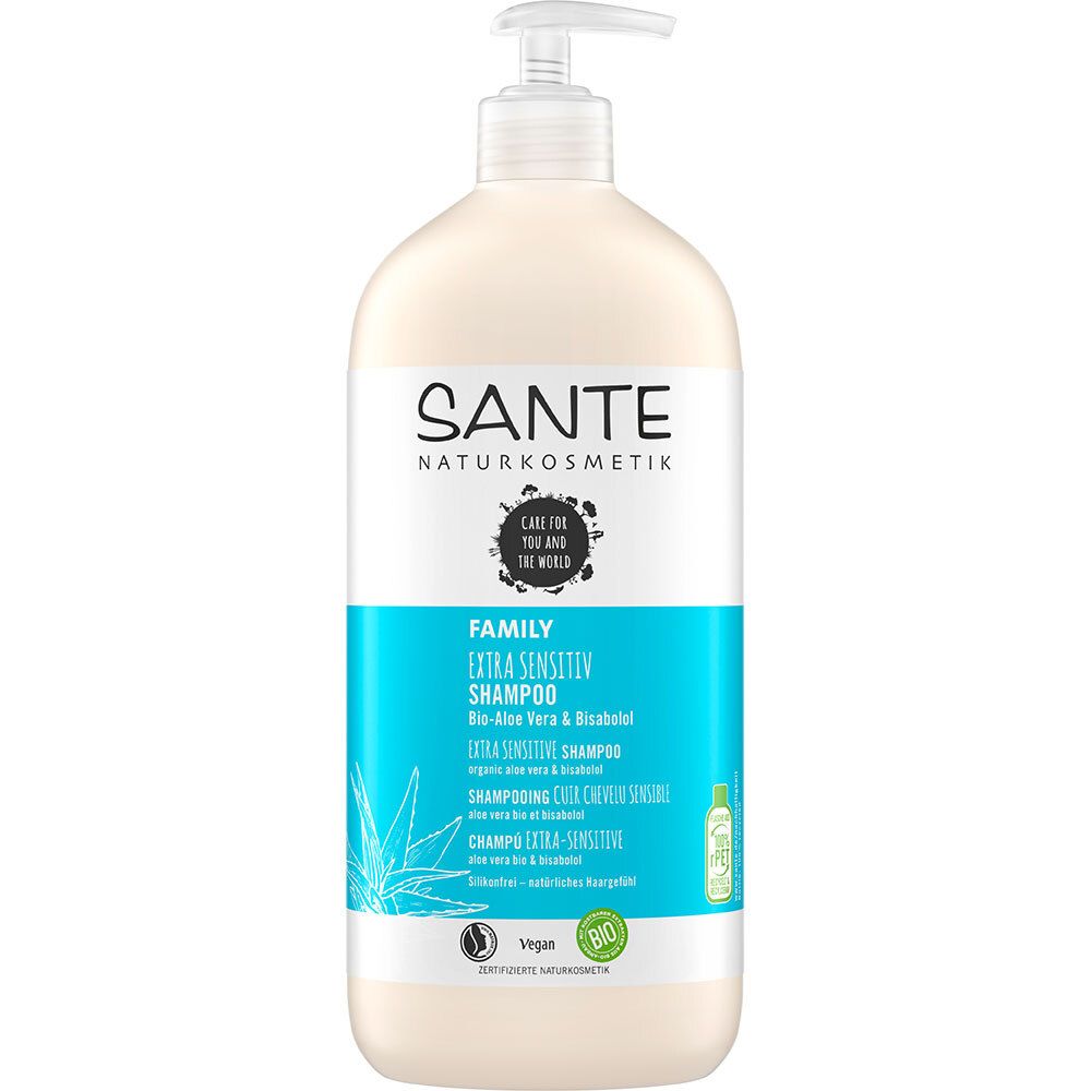 SANTE Naturkosmetik Extra Senstitiv Shampoo Bio Aloe-Vera & Bisabolol