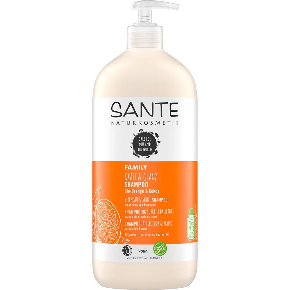 SANTE Naturkosmetik Kraft & Glanzshampoo Bio-Orange & Kokos