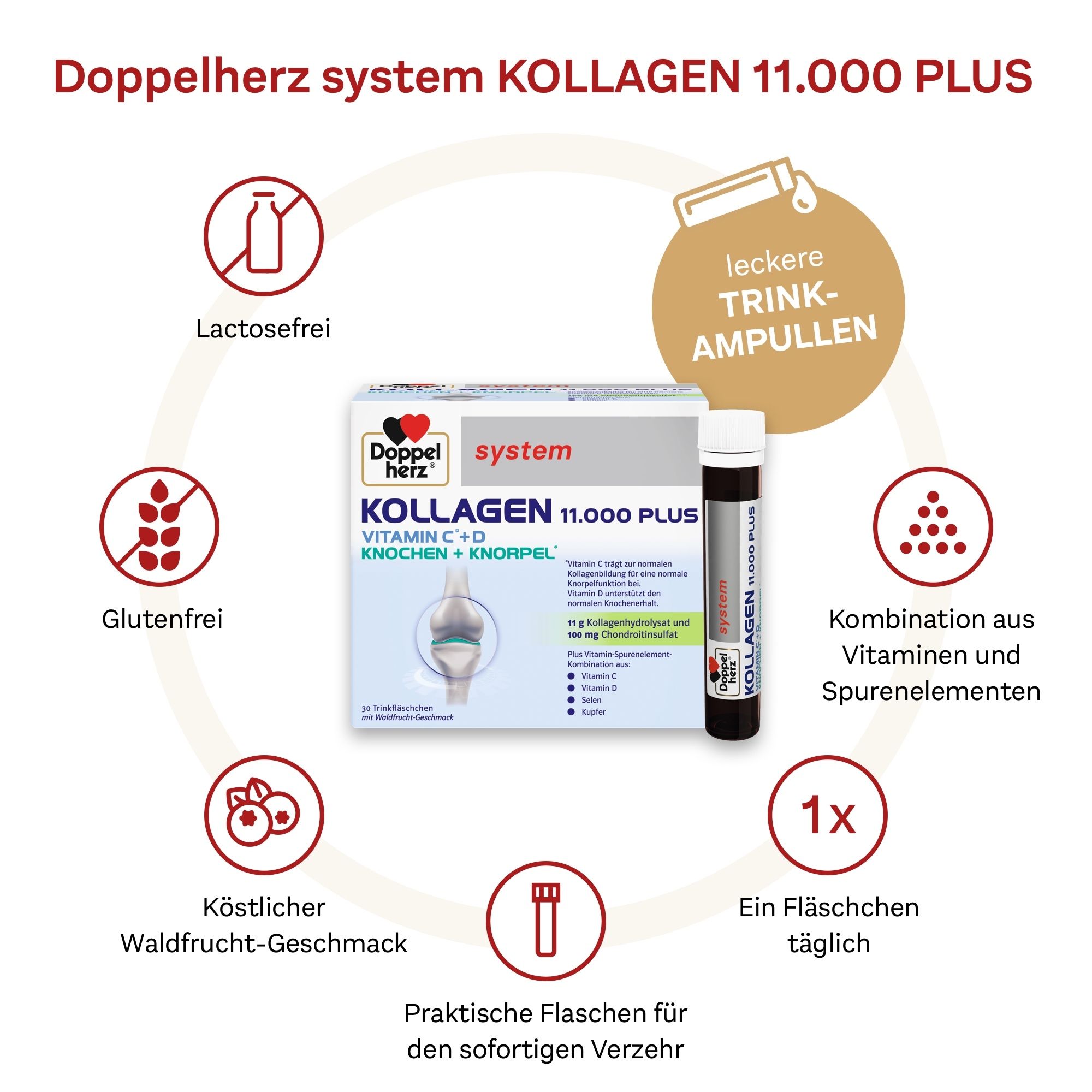 Système Doppelherz® COLLAGEN 11.000 PLUS set économique