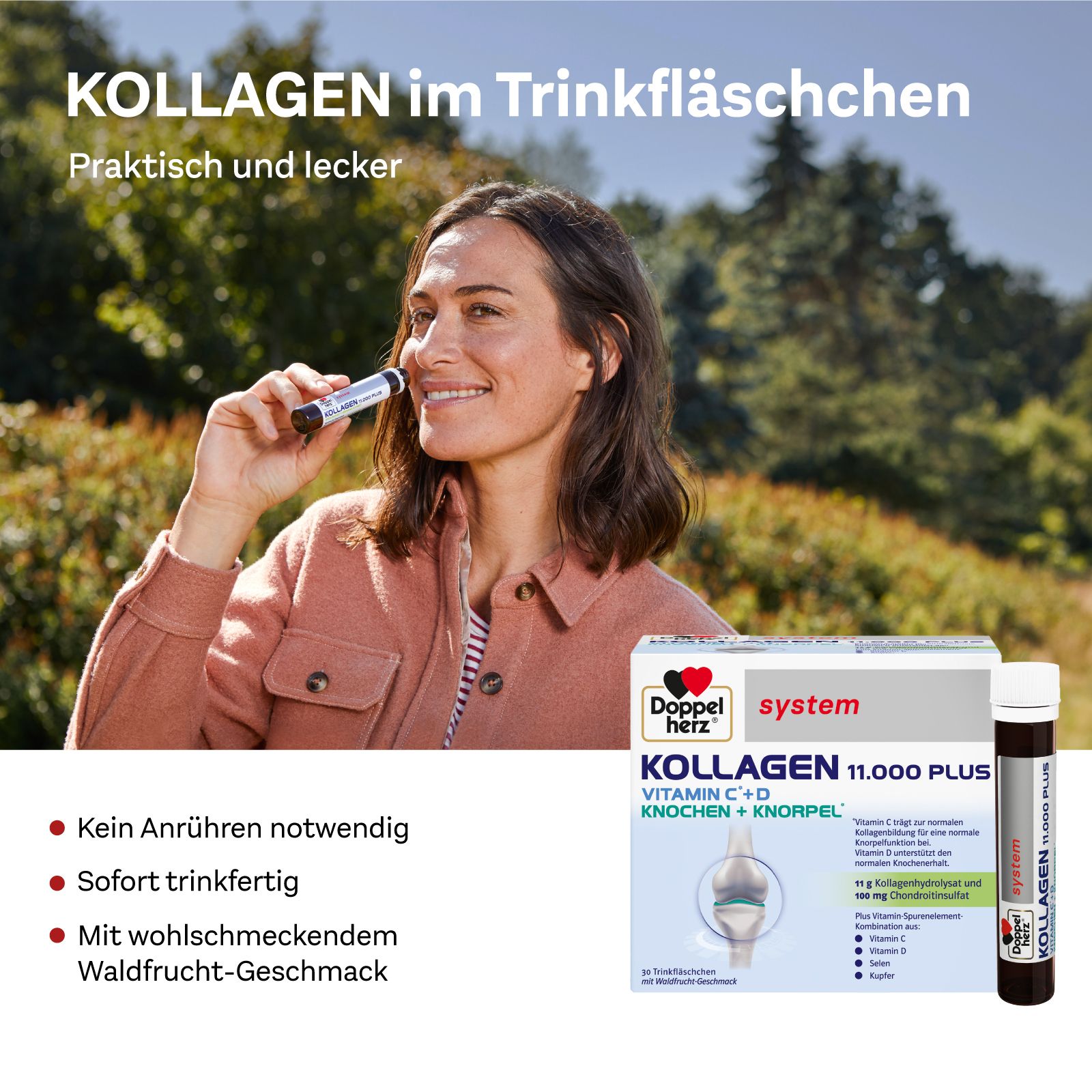 Système Doppelherz® COLLAGEN 11.000 PLUS set économique