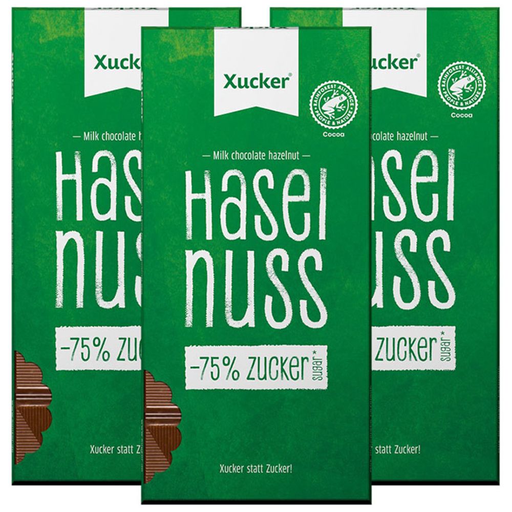 Xucker® Vollmilchschokolade mit Haselnuss
