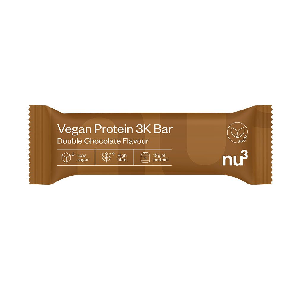 nu3 Vegan Protein 3K Bar, Double Chocolat