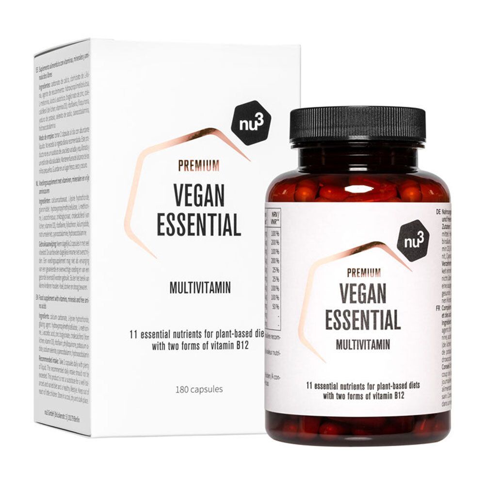 nu3 Premium Vegan Essential Multivitamines Capsules