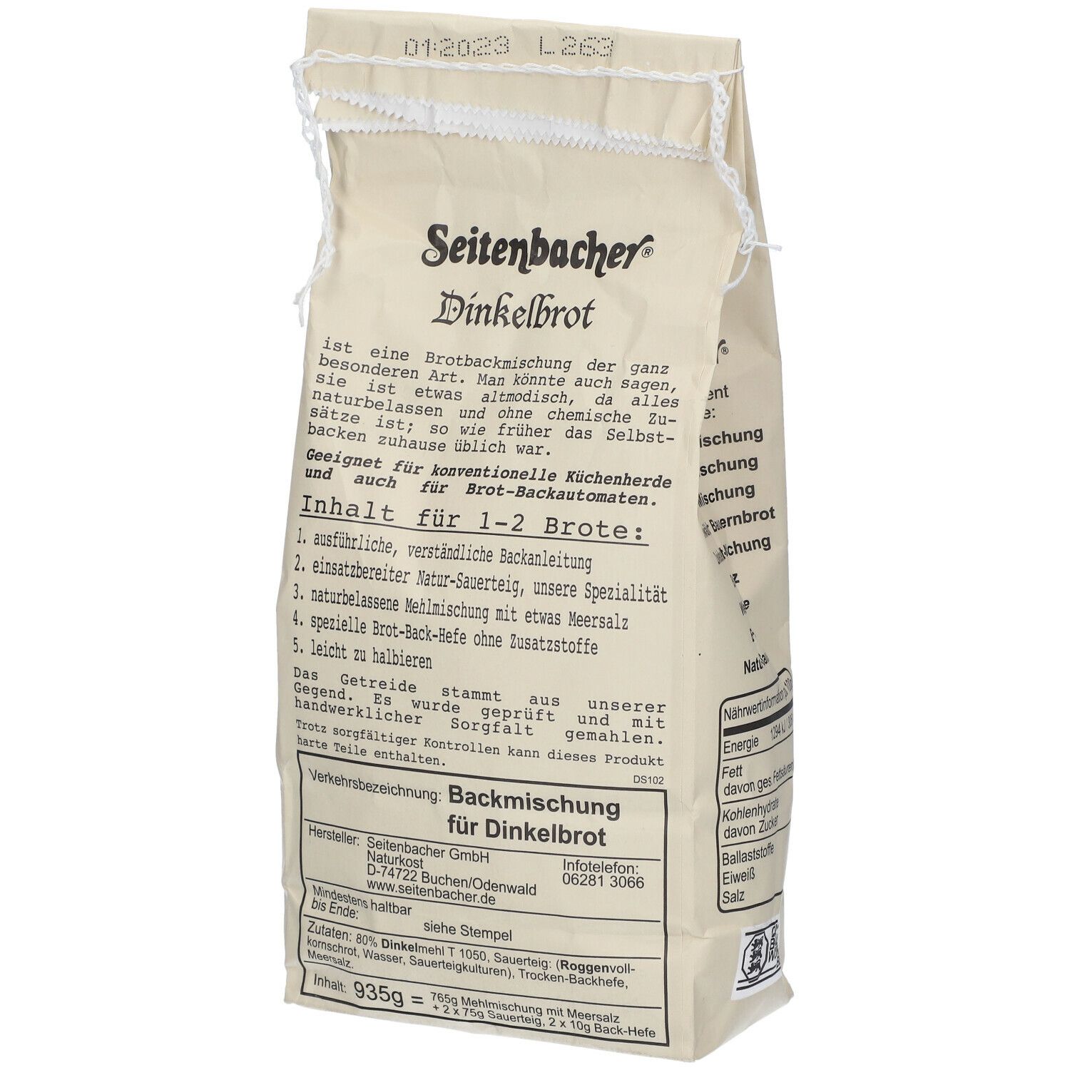 Seitenbacher® Pain d'épeautre