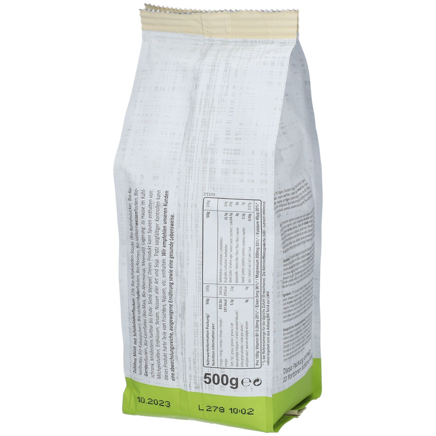 Seitenbacher® Bio natur Bio Muesli Rêve de chocolat