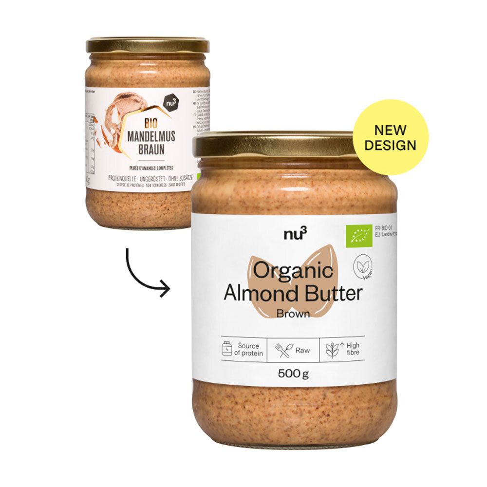 nu3 Purée d'amandes complètes Bio