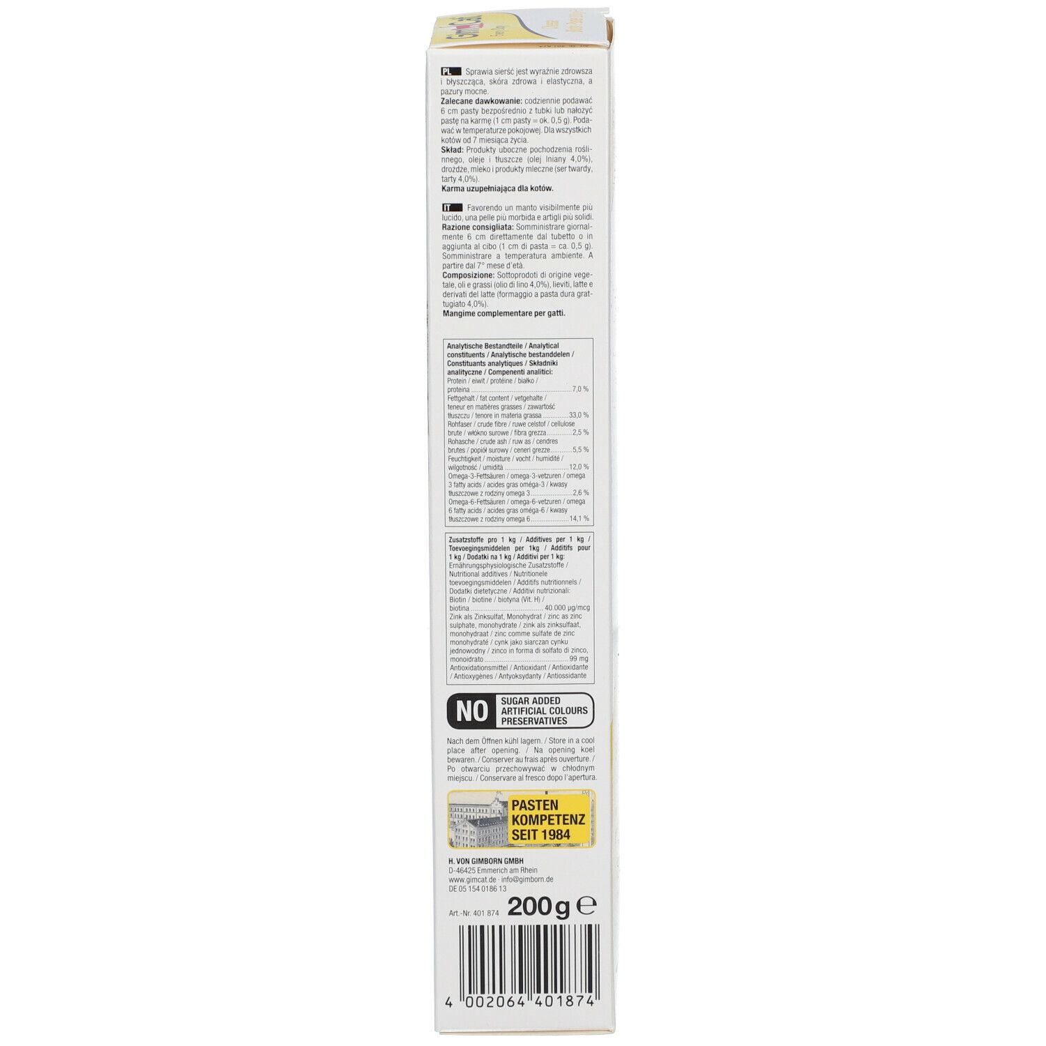 GimCat® Cheese Biotin Pommade