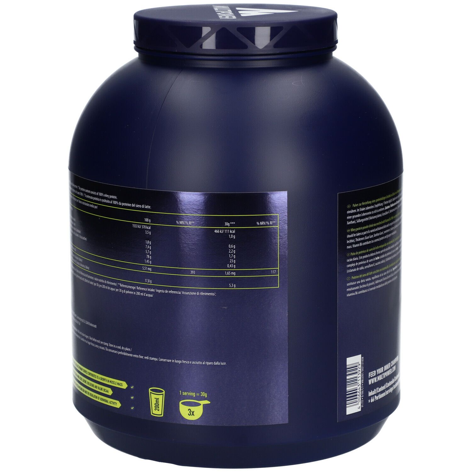 Multipower 100 % Whey Protein, Blueberry Cheesecake