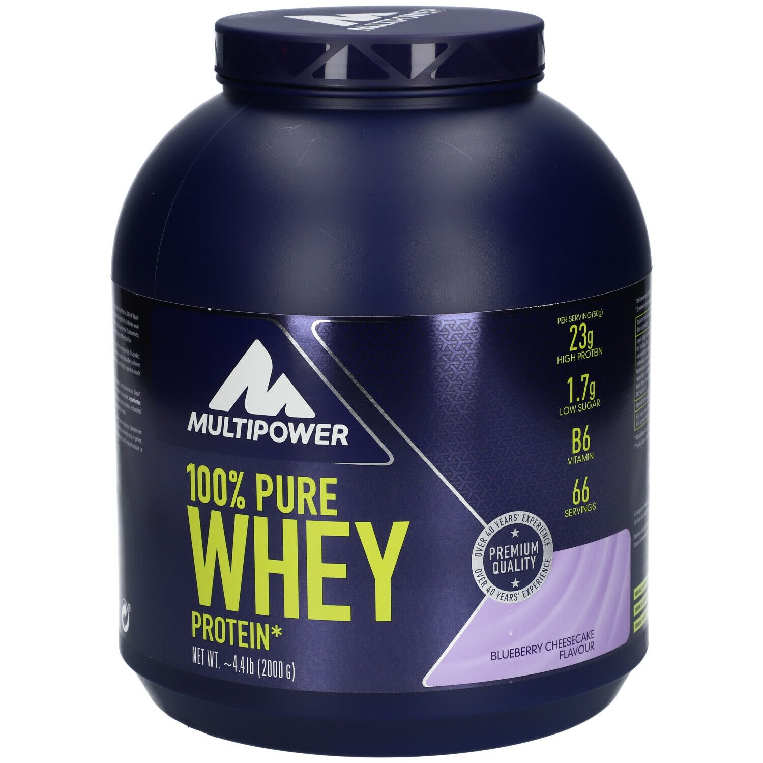 Multipower 100 % Whey Protein, Blueberry Cheesecake