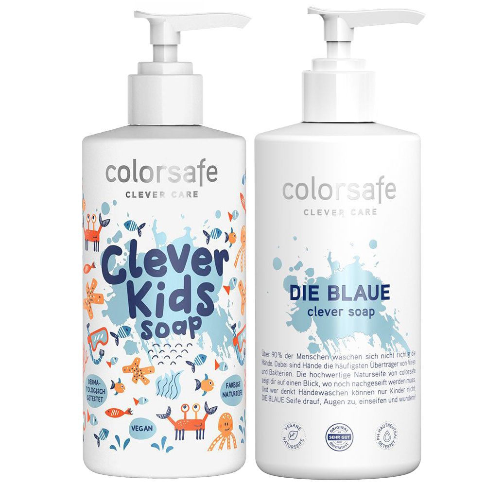 colorsafe CLEVER CARE LA BLEUE + colorsafe CLEVER CARE LA BLEUE Savon malin pour enfants